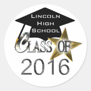 Sticker Rond Classe Des Phoques De Graduation 2016
