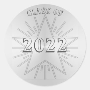 Sticker Rond Classe du jour 2022 par l'étoile d'argent de Janz