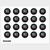 Sticker Rond Classe Peace Out 8e (Feuille)