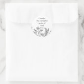 Sticker Rond Classe Scripture (Sac)