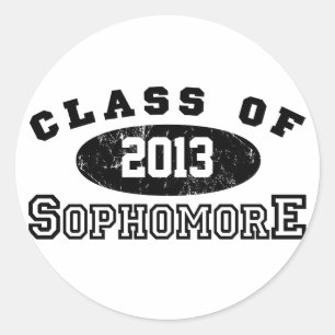 Sticker Rond Classe Sophomore