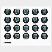 Sticker Rond Classe supérieure de crosse de 2025 (Feuille)