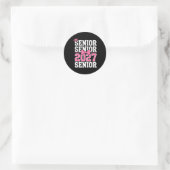 Sticker Rond Classe Terminale 2027 Coquette Rose (Sac)