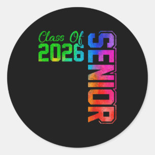 Sticker Rond Classe terminale de la promotion 2026 diplômée du