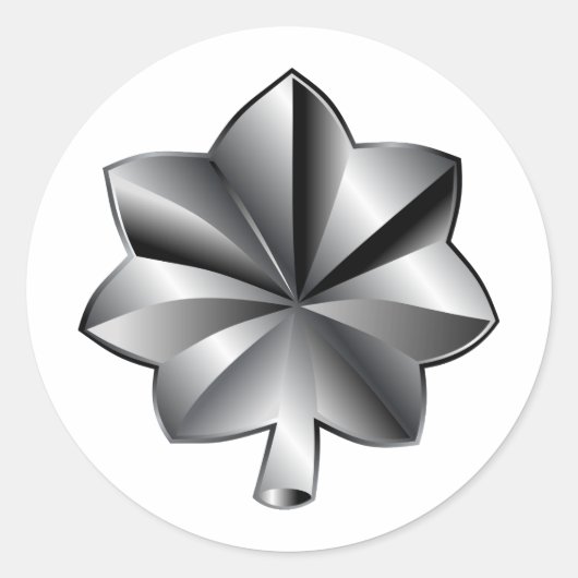 Sticker Rond Classement militaire des États-Unis - Lieutenant-c (Devant)