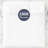 Sticker Rond Classic 1958 60e anniversaire (Sac)