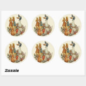 Sticker Rond Classic Beatrix Potter Peter et amis (Feuille)
