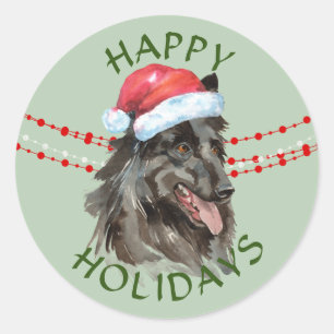 Sticker Rond Classic de Happy Holidays