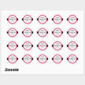 Sticker Rond Classic design (Feuille)