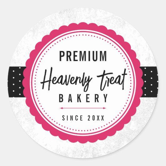 Sticker Rond Classic design (Devant)