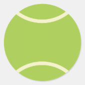 Sticker Rond Classic Modern Green Tennis Ball (Devant)