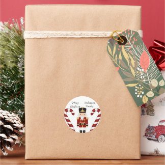 Sticker Rond Classic Nutcracker Christmas