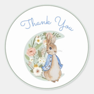 Sticker Rond Classic Peter le lapin Beatrix Potter Anniversaire