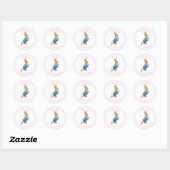 Sticker Rond Classic Peter Rabbit Beatrix Potter Anniversaire (Feuille)