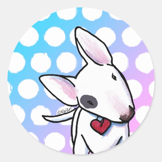 Sticker rond Classic Taureau tacheté (Devant)