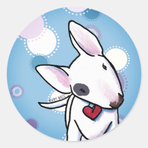 Sticker rond Classic Taureau tacheté