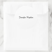 Sticker Rond Classical Handwriting Minimalist Professional (Sac)