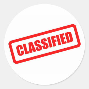 Sticker Rond Classifié
