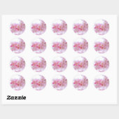 Sticker rond classique (Feuille)