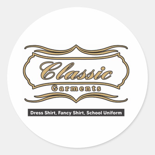 Sticker Rond Classique (Devant)