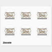 Sticker Rond Classique (Feuille)