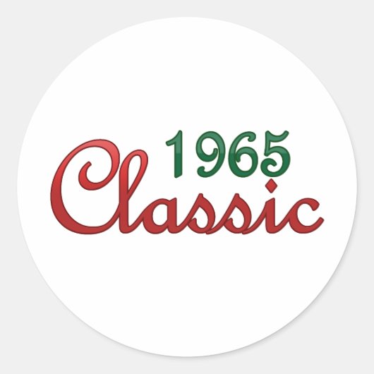 Sticker Rond Classique 1965 (Devant)
