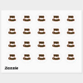 Sticker Rond Classique 1980 (Feuille)