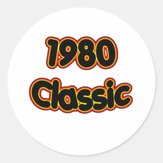 Sticker Rond Classique 1980