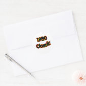 Sticker Rond Classique 1980 (Enveloppe)