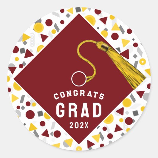 Sticker rond classique 2025 (Devant)