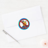 STICKER ROND CLASSIQUE AUCUN ROI (Enveloppe)
