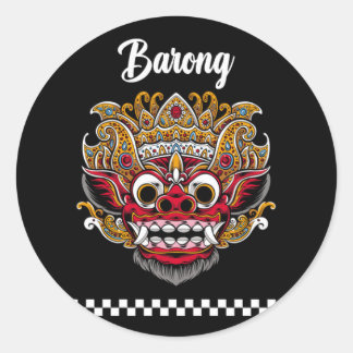 Sticker rond classique Barong Bali