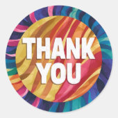 Sticker rond classique Belle conception (Devant)