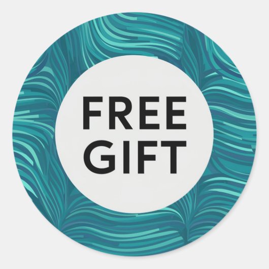 Sticker rond classique Belle conception cadeau gra (Devant)