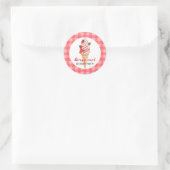 Sticker rond classique Berry Cool Anniversaire (Sac)