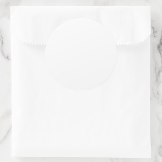 Sticker rond classique blanc (Sac)