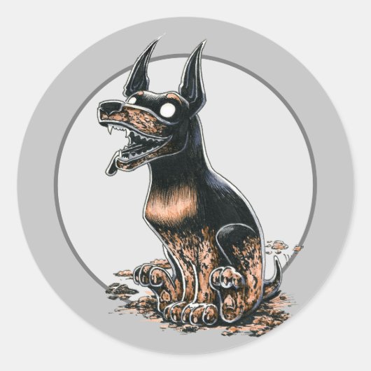 Sticker rond classique boueux Boo Buddy (Devant)
