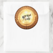 Sticker rond classique, brillant, grand, 3 pouces  (Sac)