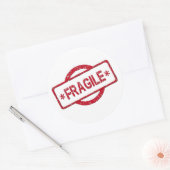 Sticker rond classique, brillant, grand, 3 pouces  (Enveloppe)