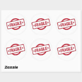 Sticker rond classique, brillant, grand, 3 pouces  (Feuille)