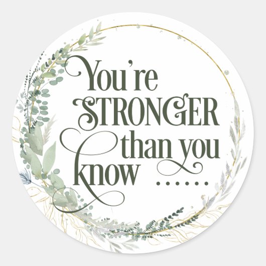 Sticker rond classique chrétien/biblique (Devant)