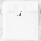 Sticker rond classique cool Le Conversation, brill (Sac)