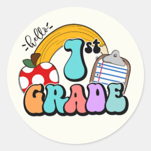Sticker rond classique de 1ère année