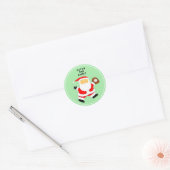 Sticker rond classique de base-ball (Enveloppe)