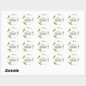 Sticker rond classique de la Bible (Feuille)