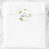 Sticker rond classique de la Bible (Sac)