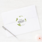 Sticker rond classique de la Bible (Enveloppe)