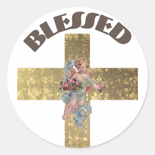 Sticker rond classique de la Bible (Devant)