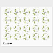 Sticker rond classique de la Bible (Feuille)