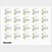 Sticker rond classique de la Bible (Feuille)